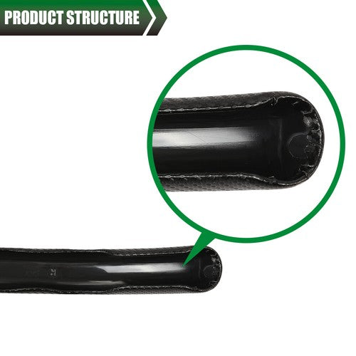 Solid Spare 2x Carbon Fiber Look Car Steering Wheel Booster Cover Non-Slip Accessories Black