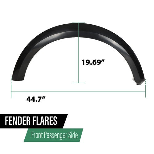Solid Spare Front Right Fender Flare Wheel Arch RH Fit For 05-09 Land Rover LR3/10-16 LR4