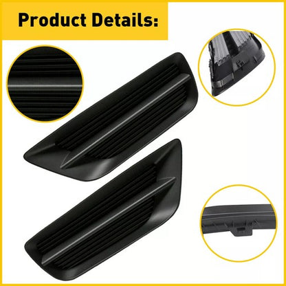 Pair Front Bumper Fog Light Black Grille Covers For 2013-2015 Honda Accord Sedan