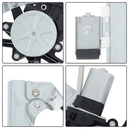 Solid Spare For Chevy Silverado GMC Sierra 2007-2014 1 Pair Window Regulator w/ Motor