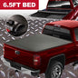 Solid Spare 6.5FT Soft Roll-Up Tonneau Cover for 07-13 Silverado/Sierra 1500 2500HD 3500HD