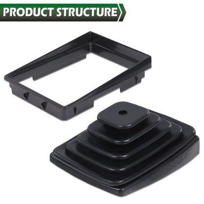 Solid Spare Fit For 97-04 Jeep Wrangler TJ Shifter Boot & Retainer Bezel / Ring Manual Trans