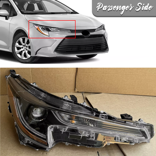LED Headlight Headlamp Assembly For Toyota Corolla L LE 2023 2024 Passenger Side