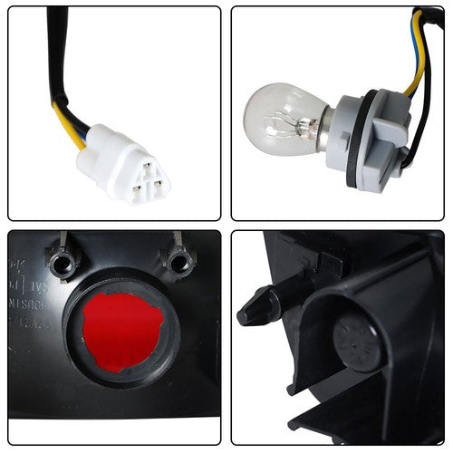 Solid Spare Rear Brake Tail Light Red Lens For Suzuki LTF250 Ozark LT-Z250 LTZ 400 Z LT-F US