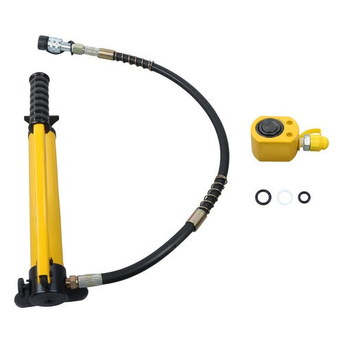 Solid Spare 10 Ton Hydraulic Porta Power Jack Air Pump Lift Ram Body Frame Repair Heavy Duty