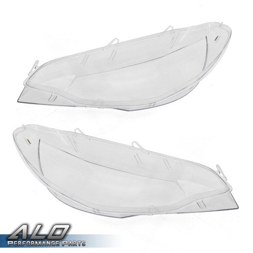 Solid Spare Fit For 2008-2014 BMW E71 X6 Left+Right Clear Headlight Replacement Lens