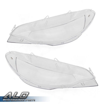 Solid Spare Fit For 2008-2014 BMW E71 X6 Left+Right Clear Headlight Replacement Lens