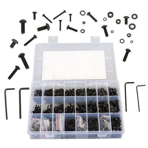 Solid Spare Hex Socket Head Screw Assortment Kit, 1625 Piece M2 M3 M4 M5 Bolts and Nuts
