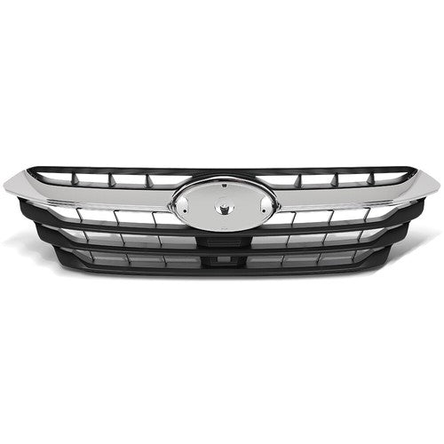 Solid Spare Fit For 2020-2022 Subaru Legacy Front Bumper Upper Grille Grill Black Chrome