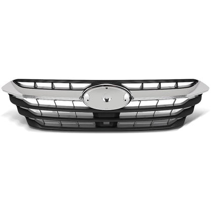 Solid Spare Fit For 2020-2022 Subaru Legacy Front Bumper Upper Grille Grill Black Chrome