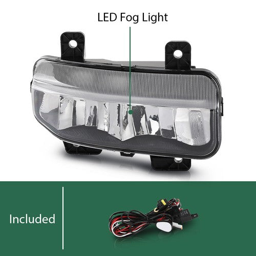 Solid Spare Fit For 2019-2022 Ram 1500 2500 3500 LED Fog Lights Driving Lamps Left+Right