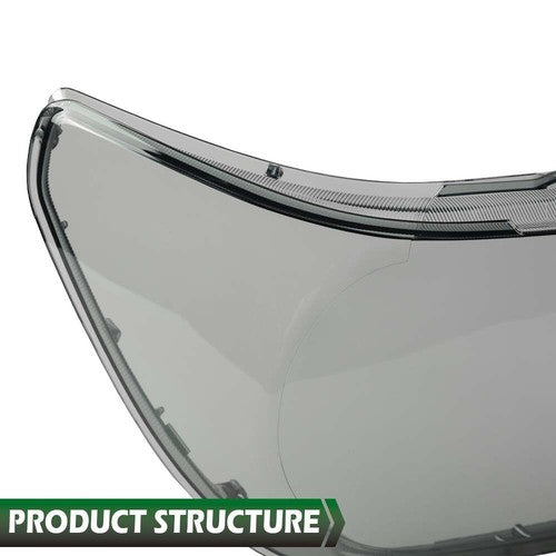 Solid Spare Fit For 2007-2013 Toyota Tundra 2008-17 Sequoia Headlight Replacement Lens Smoke
