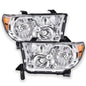 Solid Spare For 2007-2013 Toyota Tundra 2008-2017 Sequoia Chrome Headlights Assembly LH+RH