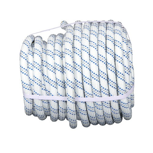 Solid Spare 1/2"&3/4" x120' Double Braided Polyester Rope 3200 Lbs Breaking Strength Rigging