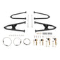 Solid Spare +2+1 Front A-Arms for Honda TRX450R w/ Braided Brake Lines & Clamps 04 05 06 07