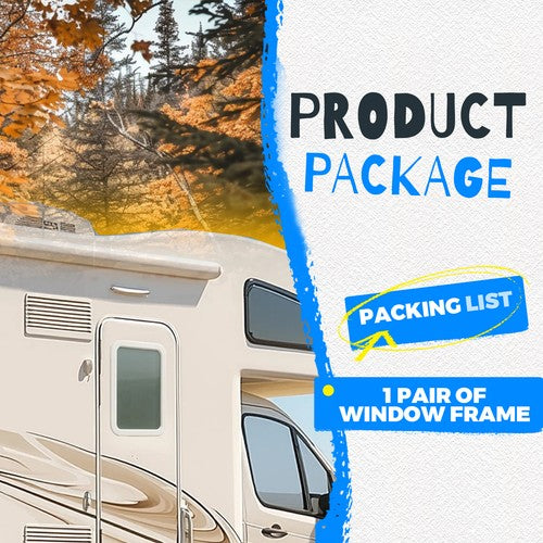 Solid Spare 15.7" x 24.8" White RV Entrance /Entry Door Window Frame For Camper Trailer
