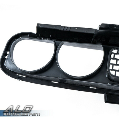 Solid Spare Fit For 08-2014 Dodge Challenger Front Bumper Upper Grille Black w/ Chrome Trim