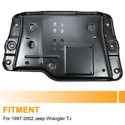 Solid Spare For Jeep Wrangler TJ 1997-2002 Transmission Skid Plate Crossmember Powder Coated