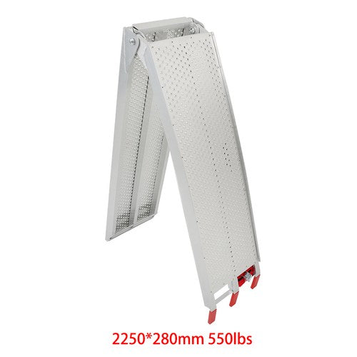 Solid Spare For SUV Trailer Dirt Bike 1PC 7.5FT x 6" 750LBS Folding Motorcycle Loading Ramp