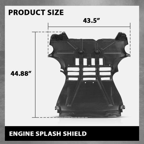 Solid Spare Fit For 2010 2011 2012 2013 Smart Fortwo Front Engine Splash Shield Under Cover