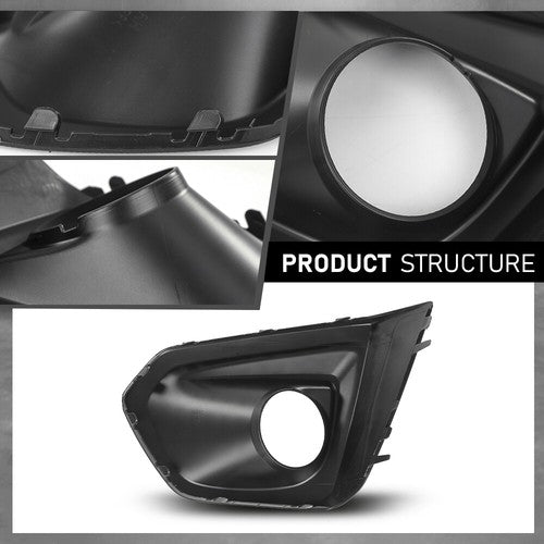 Solid Spare Fog Light Bezel Lamp Cover Fit For 2012 2013 2014 Subaru Impreza Right Side