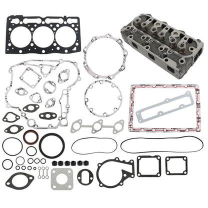 Solid Spare Cylinder Head Complete With Full Gasket Fits For Kubota D1105 F2400 RTV1100