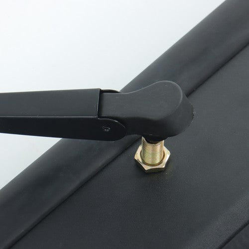Solid Spare For Polaris RZR 570, 800, XP 900 Full Glass Windshield with Wiper Black
