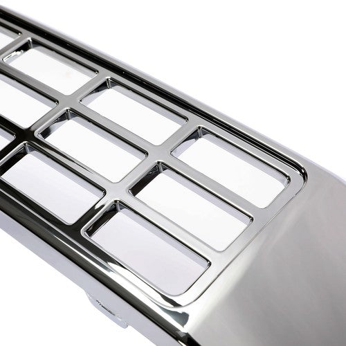 Solid Spare For 17-19 Ford F250 F350 F450 Super Duty Chrome Grille Full Overlay Cover Trim