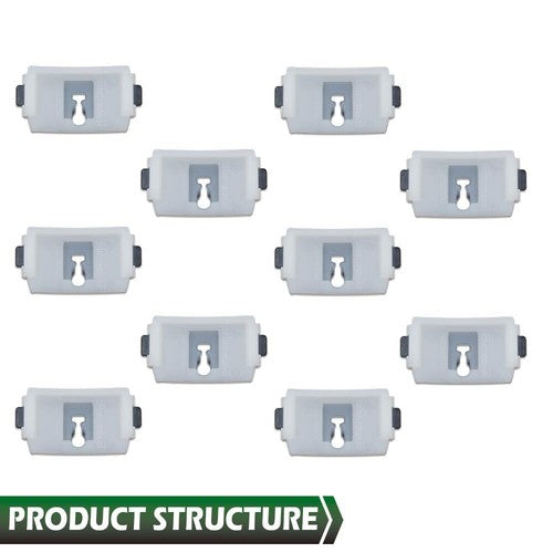 Solid Spare Bed Side Belt Molding Trim Clips Fit For 73-79 Ford F100 F150 F250 F350 Bronco
