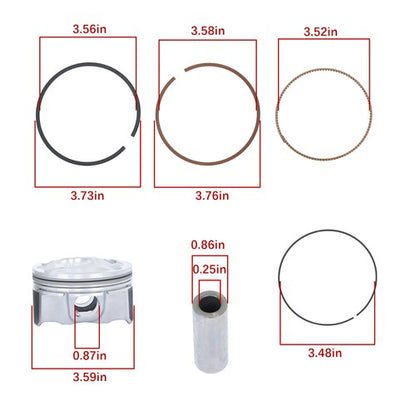 Solid Spare New Engine Piston&Piston Ring Set For Hyundai 2010-19 Kia 2011-20 230413CFA0