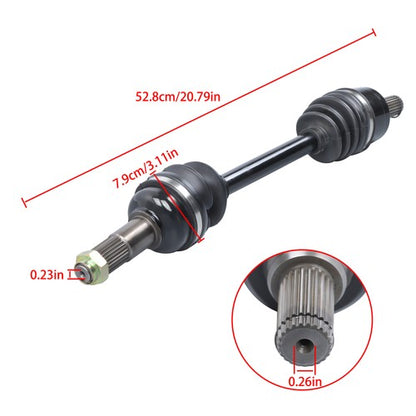 Solid Spare For Yamaha Kodiak 700 YFM700K Rear Left/Right CV Axles Drive Shaft 2016-2024