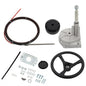 Solid Spare Boat Rotary Steering System Outboard Kit 14 Feet Marine &14' Steering Cable US