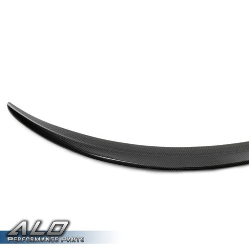 Solid Spare Rear Trunk Spoiler Wing Carbon Look Fit For 2015-2020 Benz W205 C-Class C63 AMG