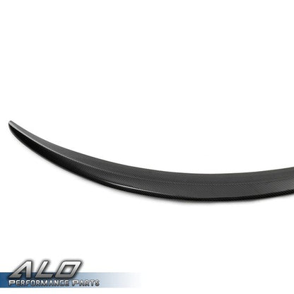 Solid Spare Rear Trunk Spoiler Wing Carbon Look Fit For 2015-2020 Benz W205 C-Class C63 AMG