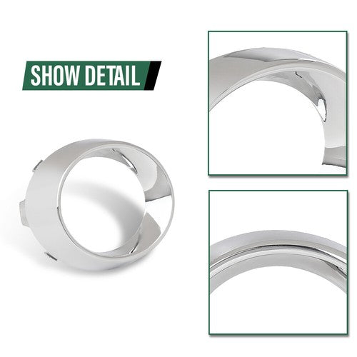 Solid Spare Fog Light Bezel Lamp Trim Left+Right Fit For 2010-2012 Mercedes Benz GLK350
