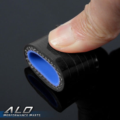 Solid Spare 51mm 90 Degree Hose Turbo Silicone Elbow Coupler Pipe Hose Black