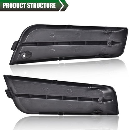 Solid Spare Front Bumper Insert Fog Light Cover Left+Right Fit For 2011-2014 Chevrolet Cruze