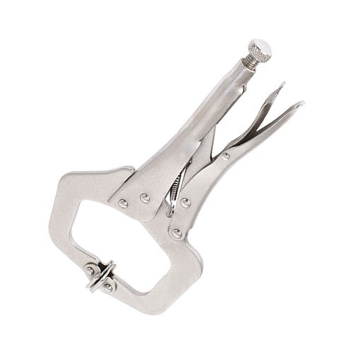 Solid Spare 11'' 5Pcs C-Clamp Locking Vise Grip Pliers w/ Swivel Jaw Pad Welding Hand Tool