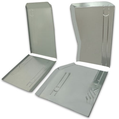 Solid Spare Front & Rear Floor Pans Zinc-Plated For Jeep Wagoneer Comanche Cherokee 84-2001
