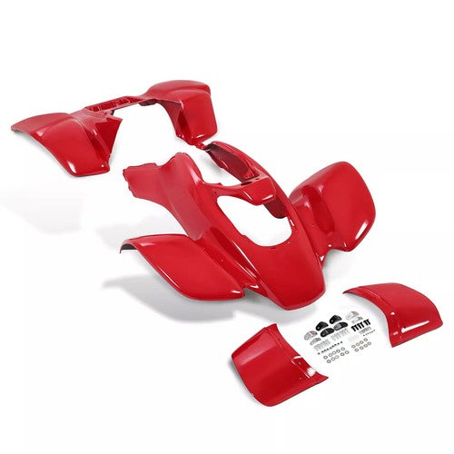 Solid Spare Red Front+Rear Fender ABS For Honda TRX 400EX TRX400EX 2005-2007 #11739-12