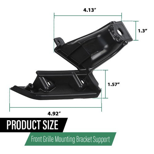 Solid Spare Grille Bracket Set Fit For 2009-2011 Honda Civic Coupe Driver & Passenger Side