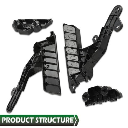 Solid Spare Fit For 2013-2015 Nissan Altima Front Bumper Bracket Retainer Mount Support 4pcs