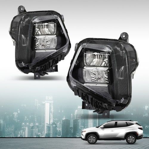 Solid Spare LED Headlights Assembly Fit For 2022-2024 Hyundai Tucson Driver & Passenger Side