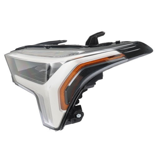 Solid Spare For Toyota Tundra 2022-2023 LH/Driver Side LED Black Clear Headlight Headlamp