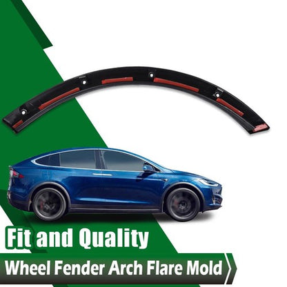 Solid Spare Fit For 2016-2021 Tesla Model X Rear Right Fender Flare Wheel Well Arch Molding