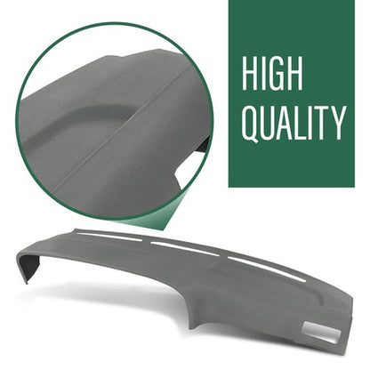 Solid Spare TPE Dashboard Dash Cover Cap Overlay Fit For 89-95 Toyota 4Runner & Pickup Gray