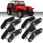 Solid Spare 2" Front + Rear Shackle Relocation Lift Kit Fit For 1987-1995 Jeep Wrangler YJ