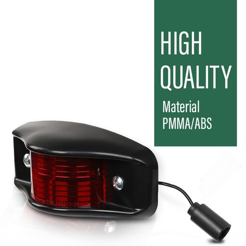 Solid Spare Fit For Humvee LED Side Marker Light with Reflector and Housing - Black