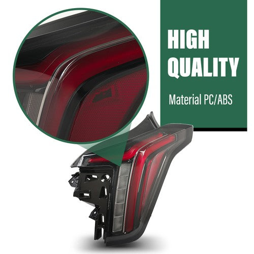 Solid Spare LED DRL Tail Light Fit For 2020-2025 Cadillac CT5 Rear Lamp Right Side RH