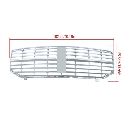 Solid Spare Front Bumper Upper Grille Factory Style Plastic For Lincoln Navigator 2007-2014